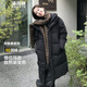 波司登（BOSIDENG）探索阿勒泰羽絨服男女同款情侶裝中長(cháng)款連帽新國標外套 【店長(cháng)推薦】黑色8056 S 160/84A