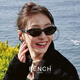 芬馳（FENCHI）ROCOCO章若楠同款墨鏡送女生GM高級感復(fù)古貓眼太陽鏡防紫外線防曬