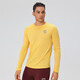 馬孔多（macondo）美利奴防縮羊毛運動(dòng)長(cháng)袖春秋款天然抗菌跑步t恤 金桔黃-男 L 