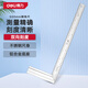 得力（deli）鋼角尺直角尺90度雙面刻度拐尺L型尺木工尺鋁合金尺座500mm