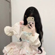 薇戀夢(mèng)嵐洛麗塔lolita春秋甜妹公主裙法式初戀奶甜蓬蓬蛋糕裙收腰lo蘿莉塔 連衣裙 沒(méi)有包包 S