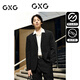 GXG男裝  索羅娜面料彈力商務(wù)休閑西裝男士易打理西服 春新品 黑色 M
