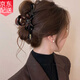 古耐高檔發(fā)夾后腦勺2025新款高端發(fā)卡頭飾抓夾女七夕情人節(jié)禮物送女友 蝴蝶結(jié)咖色發(fā)夾（單只）