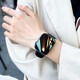 適用于蘋果機(jī)智能手表男女watch藍(lán)牙通話運(yùn)動(dòng)支付心率睡眠NFC門禁 黑色-藍(lán)牙版【通話+消息接收】