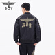 BOY LONDON秋男女同款外套繡花潮牌美式休閑棒球服N23027 黑色 M