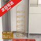 小熊創(chuàng  )意經(jīng)濟型落地鐵藝鞋架子輕奢簡(jiǎn)易家用門(mén)口多層鞋架簡(jiǎn)約鞋柜 小熊鞋架金色六層(鏤空款)