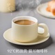 伊文貓耳 咖啡杯碟套裝家用高輕奢馬克杯美式咖啡杯子生日春節禮物 【禮盒裝】貓耳陶瓷咖啡杯（米黃