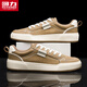 回力官方男鞋帆布鞋男春季2026新款鞋子男潮流男士板鞋男 棕色 41