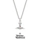 薇薇安·威斯特伍德（Vivienne Westwood）西太后新款項鏈經(jīng)典立體土星項鏈毛衣鏈送女朋友七夕禮物女 銀-土星立體項鏈中號