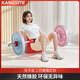 康斯特（KANGSITE）臀橋杠鈴套裝女士健身家用馬卡龍45cm包膠無(wú)味杠鈴片深蹲硬拉奧桿 22.5kg套裝1.3米粉軸桿+5kg*2