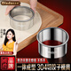 歐樂(lè )多（Olodo）德國304不銹鋼切餃子皮模具壓餃子皮神器面食切圓形加厚壓皮神器 加厚切餃子模具【小號+大號】
