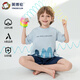 英博倫2025新款男童睡衣夏季兒童家居服中大童小男孩短袖20765天藍(lán)  160
