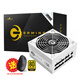 長城（Great Wall）G系列全電壓80PLUS認(rèn)證單路12V大電流臺(tái)式機(jī)主機(jī)電腦電源 G6金牌全模組650W白色