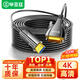畢亞茲 光纖DVI轉HDMI線(xiàn)（HDMI端口接顯示端） 工程長(cháng)距離布線(xiàn)電視電腦接顯示器視頻光纖線(xiàn) 10米