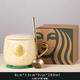 星巴克（Starbucks）杯子金色桂花銅章馬克杯陶瓷帶蓋勺辦公室咖啡杯情侶禮盒伴手禮 金桂杯單杯原盒裝+瓷蓋+勺子