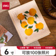 得力（deli）相冊影集 6寸100入家庭相冊情侶旅行相冊本紀念冊?xún)和砷L(cháng)記錄冊 橙子款PQ858