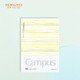 國譽(yù)(KOKUYO)B5筆記本子膠套本Campus水彩絮語(yǔ)封套本收納記事本 8mm點(diǎn)線(xiàn) 80頁(yè) 黃色 WSG-NBDDB580Y