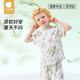 貝肽斯兒童睡衣夏季2025新款男寶寶薄款衣服女童短袖優(yōu)可絲家居服