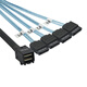 塵土 Mini sas hd sff8643轉(zhuǎn)4 SATA SATA3.0固態(tài)硬盤服務(wù)器數(shù)據(jù)連接線 正向 SFF8643轉(zhuǎn)4 SATA 0.5米