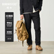 SIMWOOD/簡(jiǎn)木男裝【RS04合體直筒】2025年春季新版尼龍軟殼褲SN210577B 墨石黑 30 （建議121-130斤）