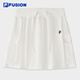 FILA FUSION斐樂潮牌梭織裙女2025夏新款時(shí)尚簡約休閑半身裙短裙 奶霧白-WT L 170/70A/L