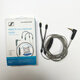 森海塞爾（Sennheiser） IE200/IE300/IE600/IE900 原裝帶麥克風(fēng)升級(jí)線 MMCX接口-3.5MM插頭 接打電話語音通話 黑色