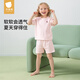 貝肽斯兒童睡衣套裝2025新款夏季男童女童短袖純棉家居服涼感透氣