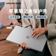VOKAMO防摔耐刮適用蘋果電腦筆記本MacBook Air13英寸保護(hù)殼M4/3/2帶支架22到2025年新款磨砂外套 半透明