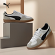 彪馬（PUMA）【德訓(xùn)鞋】多巴胺薄底T頭鞋男女新款板鞋 PALERMO 396464 白-灰色-樹膠色-01 38