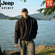 JEEP SPIRIT男士春秋季美式飛行員夾克外套男款立領三防教練工裝棒球服BF潮流 黑色 XL