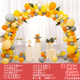 氣球拱門(mén)支架立柱結婚禮開(kāi)業(yè)氣氛裝飾活動(dòng)門(mén)口氛圍場(chǎng)景布置 拱門(mén)氣球套餐A(馬卡龍橘黃主題)