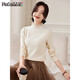 品彩針織衫女設計感蕾絲半高領(lǐng)加厚針織衫簡(jiǎn)約純色內搭上衣P144Z9014