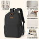 泰克森筆記本雙肩電腦背包16英寸適用蘋(píng)果華為14拯救者17高顏值男士女生 神秘黑-360°絨毛氣囊倉＋拉桿帶 14/15/15.6/16英寸