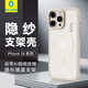 藍猩先生適用蘋果16Promax手機殼 16Promax保護殼拍照鍵全包磁吸充電防摔散熱支架保護套 金