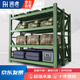 潤虎倉儲倉庫重型貨架多層加厚貨物架超市快遞架軍綠色貨架裝備器材架