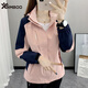 Simboo運(yùn)動(dòng)風(fēng)衣2025新款沖鋒衣單層女款外套防風(fēng)戶外登山夾克徒步上衣 1858粉色-女單外套 M