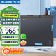 美菱（MeiLing）冰柜220/302升家用商用臥室冷柜雙溫雙開(kāi)門(mén)冷藏冷凍大容量電冰箱雙溫雙箱 灰色  218L