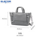 宜麗客（ELECOM）托特包女生包包新款防潑水休閑百搭通勤輕便輕奢手提包斜挎包 太空灰