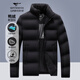 七匹狼羽絨服男冬季三防鵝絨加厚夾克外套男極寒保暖防風(fēng)衣防跑絨衣服男 001(黑色)-升級三防 XL (175) 92A