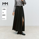 麥檬MM優(yōu)雅傘裙百褶半身長(cháng)裙氣質(zhì)商場(chǎng)同款25春新品 黑色 L （115-130斤）