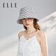 ELLE防曬遮陽帽女戶外時尚老花帽子女防紫外線大帽檐禮物送女友七夕
