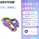 GFITTER山地車(chē)把立超輕31.8mm炫彩電鍍鏤空高強(qiáng)度鋁合金立管速降單車(chē)配件 S089炫彩把立-適用山地車(chē)
