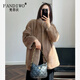 梵蒂沃（FANDIWO）品牌進(jìn)口貂皮大衣女立領(lǐng)皮草外套女中長(cháng)款整貂水貂冬季新款 帕斯條 衣長(cháng)70 S  80-100斤