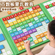 星星舟百數板蒙氏教具數字啟蒙數感數學(xué)玩具磁吸一百板幼兒認知思維訓練 磁性百數板