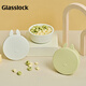 Glasslock輔食碗嬰兒專用吸盤(pán)式寶寶吃飯訓(xùn)練碗防摔兒童餐具防摔防燙硅膠碗