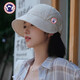 梵幕帛（VANMBO）遮陽(yáng)帽子女2026夏季新款百搭薄款防曬漁夫帽大頭圍顯臉小鴨舌帽女 米色 均碼 可調節