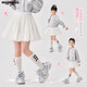 moonkids女童公主裙白色蕾絲蛋糕裙兒童2025新款秋裝半身裙子女孩蓬蓬短裙 6032白色蕾絲蓬蓬裙 120 cm