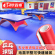 歐百娜乒乓球地膠室內乒乓球室館地膠墊布紋PVC運動(dòng)地板 乒乓球普及款一代布紋4.5mm