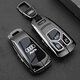 創(chuàng  )勛（CHUANGXUN）奧迪q5l鑰匙套a6l a4l高檔包q2l扣q3汽車(chē)a3 a8l a7l a5q7q4 q6殼 奧迪B款【槍色】+皮帶掛扣