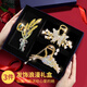 締晶麥穗發(fā)夾發(fā)卡頭飾女高端2025后腦勺鯊魚(yú)夾高級感蝴蝶大號抓夾禮盒